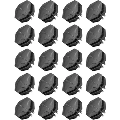 Obrázek SONGMICS 20 kusů plastový spojovací díl pro zásuvný regálový systém DIY černý ALPC0B 20V1