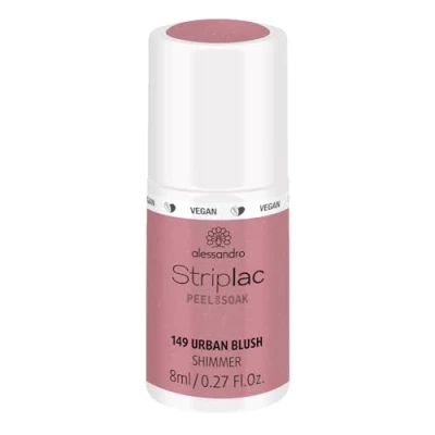 Obrázek alessandro Striplac UV lak na nehty Urban Blush šetrný a dlouhotrvající snadné odstranění díky technologii Peel Off veganský bez pokusů zvířatech 8 ml