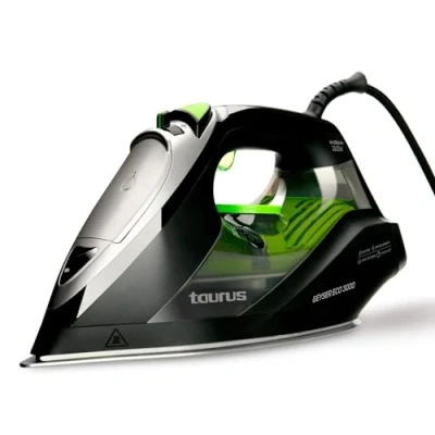 Obrázek Taurus Geyser Eco napařovací žehlička s přesnou špičkou, regulátor páry a teploty, 3000 W, černá