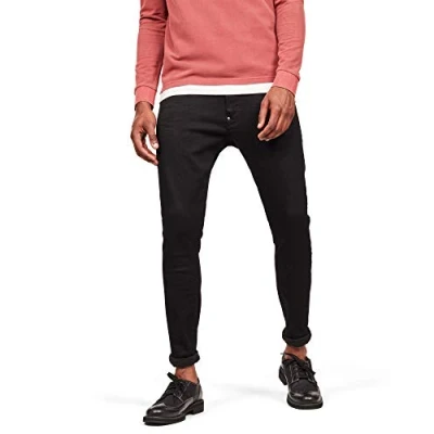 Obrázek G Star Pánské Revend Skinny Jeans, Černá (Pitch Black 51010 b964 a810)
