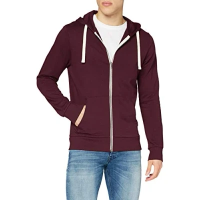 Obrázek JACK &amp; JONES Pánská mikina pohodlná, Červená (Port Royale Fit: reg Fit).