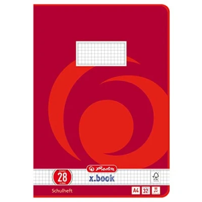 Obrázek Herlitz 340281 psaný sešit, DIN A5 na šířku, linkování 1q