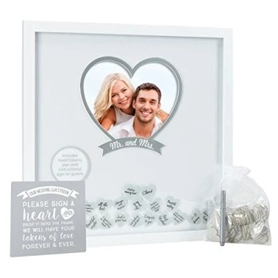 Obrázek Pearhead Wedding Memories, Alternative Guest Book Signature Ideas, Frame, White