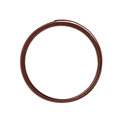 Obrázek Vaessen Creative Hliníkový drát plochý ražený 5x1mm 5m Chocolate
