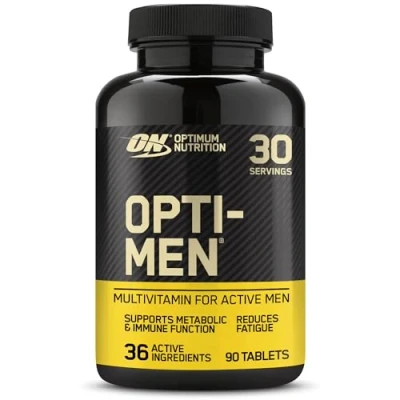 Obrázek Optimum Nutrition Multivitamínový doplněk stravy Opti Men pro muže s vitamínem D, vitaminem C, B6 a aminokyselinami, chuťově neutrální, 30 porcí, 90 kapslí