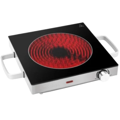 Obrázek ProfiCook® Infračervená plotýnka energeticky úsporná varná deska ze sklokeramiky odolné proti poškrábání plynulá regulace teploty 2000 W PC EKP 1210