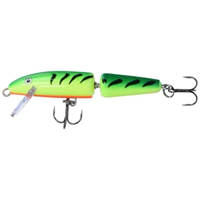 Obrázek Rapala Jointed Rybářské návnady příslušenství z balzového dřeva sladkovodní návnada na spřádání hloubka nástrahy 1,5 2,1 m rybí 9 cm, 7 g vyrobeno v Estonsku Firetiger