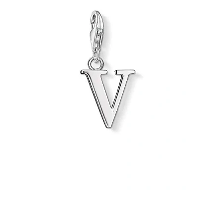 Obrázek THOMAS SABO Dámský přívěsek písmeno V 925 Sterlingové stříbro 0196 001 12, stříbro, Bez drahokamu