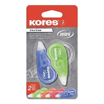 Obrázek Kores KR84121 Mini korekční pero, délka pásku 3 m x 4.2 mm, 2 Blister, 4barevné