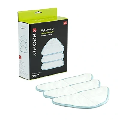 Obrázek H2O HD 3 x utěrky z mikrovlákna sada se náhradními čisticími tampony pro parní čističe optimalizujte svůj čisticí výkon s polštářky, které byly vyvinuty speciálně váš čistič H20
