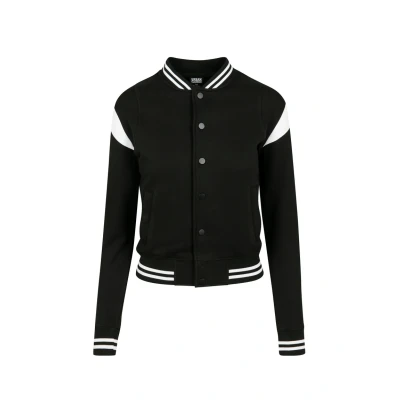 Obrázek Urban Classics Ladies Inset College Jacket Mikina na zip, Ženy, Velikost: 5XL, Black/white