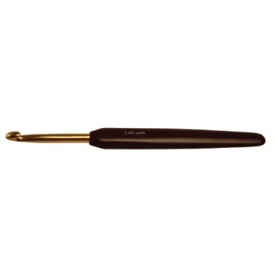 Obrázek KnitPro Háček Crochet Hook hliník: 15 cm x 10. 00 mm, zlatý a černý, 10 mm