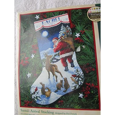 Obrázek Dimensions Christmas Santa&#039;s Arrival Stocking