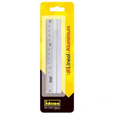Obrázek Idena 602121 Alu pravítko, 15 cm, stříbrné, 1 kus