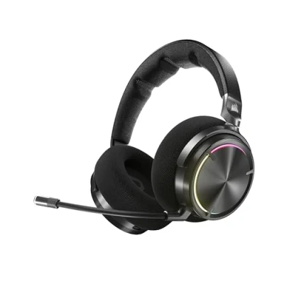 Obrázek Corsair Virtuoso MAX Wireless herní headset s Bluetooth Dolby Atmos, SoundID, aktivní potlačení hluku, mikrofon v kvalitě vysílání rádia, grafenový ovladač, pro PC, Mac, PS5, PS4 uhlík