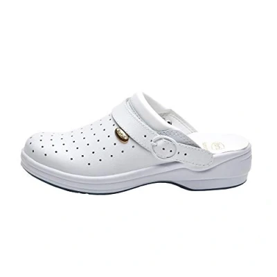 Obrázek Scholl Unisex New Bonus Punched Schuh für Medizinisches Fachpersonal, Bianco, 46