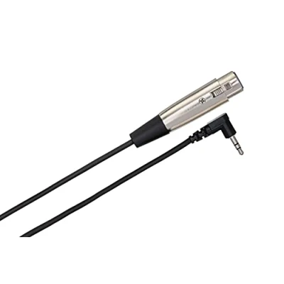 Obrázek Hosa XVS 102F, Camcorder Microphone Cable, XLR3F to Right angle 3. 5 mm TRS, 2 ft