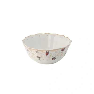 Obrázek Villeroy &amp; Boch Toy&#039;S Delight Bowl jubilejní edice, dezertní miska z prémiového porcelánu, barevná/zlatá/bílá, 506 ml, malé, Vánoce, vánoční nádobí