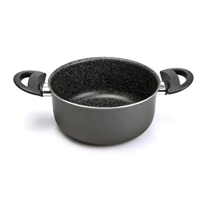 Obrázek Alluflon Tradition Italien Kasserolle, Aluminium, schwarz, 18 cm