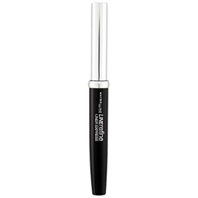 Obrázek oční linky černé Maybelline Liner Express, tekuté s filcovou špičkou pro super snadnou linku, odolné proti setření, pečující, dlouho vydrží, 1,4 ml