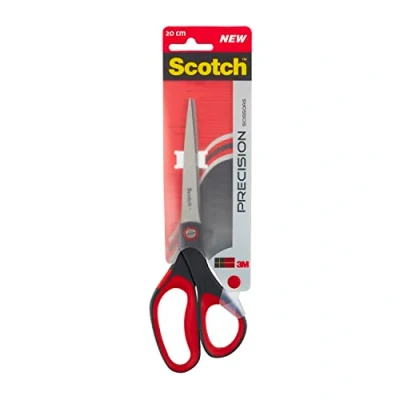 Obrázek Scotch Přesné nůžky červené, 1 v balení, 20 cm pro každodenní použití