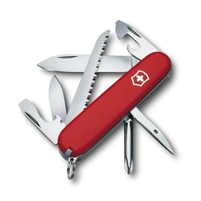 Obrázek Kapesní nůž Victorinox Hiker (13 funkcí, pilka na dřevo, šroubovák Phillips, párátko), červená