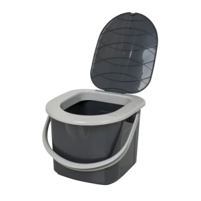 Obrázek BranQ Home esenciální 100% recyklovaný plast PP, ekologický, mobilní kempingová toaleta 15,5 l s max. nosností do 120 kg