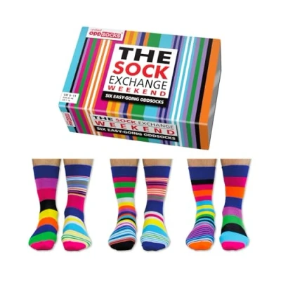Obrázek United Oddsocks / Ponožky Sock Exchange Weekender 6dílná sada, různé, nerovné, liché
