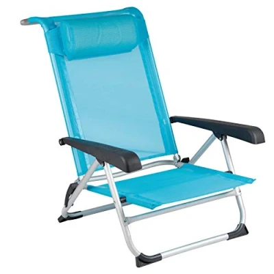 Obrázek RED MOUNTAIN BO Camp Alu Strand Stuhl Liege Camping Falt Garten Sessel Niedrig 100 kg Grün