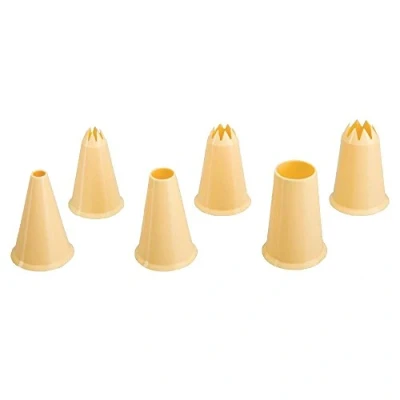 Obrázek Ibili 768300 sada zdobicích nádob, plast, bílá, 4 x 3 cm, 6 jednotek