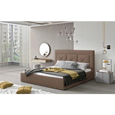 Obrázek Postel Cloe 180x200 kovový rám/ plynový zvedák/ box na lůžkoviny Materiál / Dekor: Monolith 09