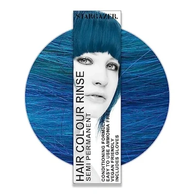 Obrázek Stargazer Products Azurblau polopermanentní barvivo na vlasy, 1 balení (1 x 70 ml)
