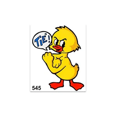 Obrázek 4R Quattroerre.it 545 Sticker Aufkleber Ente Tiè, 10 x 12 cm