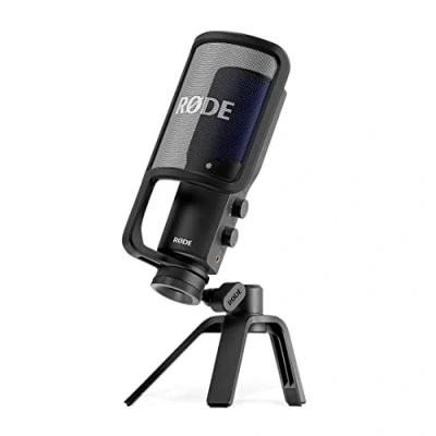 Obrázek RØDE NT USB+ profesionální USB mikrofon pro audio nahrávky přímo na počítači nebo mobilním zařízení, černý
