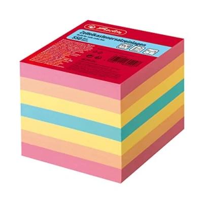 Obrázek Herlitz 1604008 náhradní vložka na lístky, barevně tříděné, 9 x cm, 700 listů