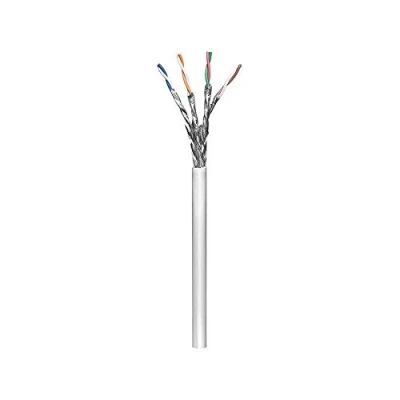 Obrázek Goobay 93956 CAT 6 síťový kabel, S/FTP (PiMF), šedá, CCA směs mědi pro aplikace SOHO, AWG 23/1 (solid), PE
