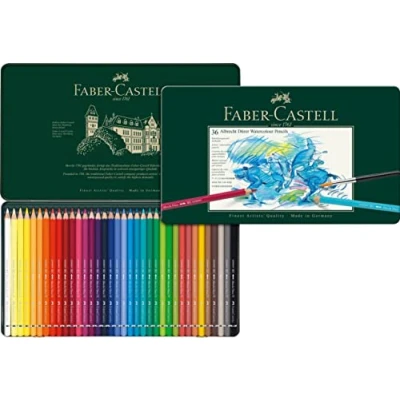 Obrázek FABER CASTELL 117536 akvarelové pastelky Albrecht Dürer, 36 ks kovové pouzdro