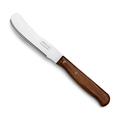 Obrázek Arcos Serie Latina Buttermesser Klinge Nitrum Edelstahl 90 mm HandGriff Pack Holz Farbe Braun