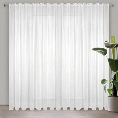 Obrázek Eurofirany Lucy Voile závěs, bílý, 200 x 270 cm