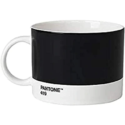 Obrázek Pantone Hrnek na čaj, porcelán, černý 419, 10,4 x 8 cm