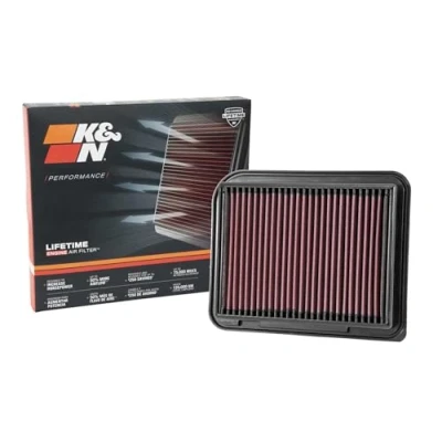 Obrázek K&amp;N 33 3015 filtr na motor: vysoký výkon, prémiové, omyvatelné, náhradní filtr, zvýšený 2003 2019 (ASX, Grandis, Outlander, Eclipse Cross, Lancer, RVR, Evolution, 4008)