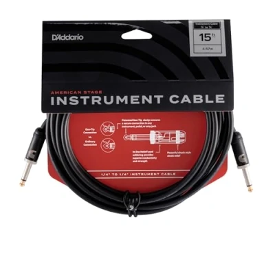 Obrázek Planet Waves PW AMSG 15 American Stage přístrojový kabel 4,5 m (15 stop) černý