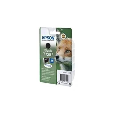 Obrázek Epson Originální T1281 inkoust liška, S22 SX125 SX420W BX305F BX305FW SX130 SX440W SX435 SX235W, (černý)