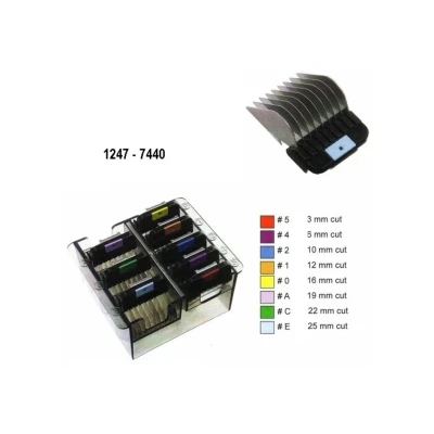 Obrázek Přídavné hřebeny WAHL pro KM 2, 5, 10 a Moser Max 45 50 (set 8ks v organizéru)
