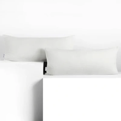 Obrázek DecoKing 2 povlaky na polštáře 40 x 120 cm žerzej bavlna zip bílý jantar