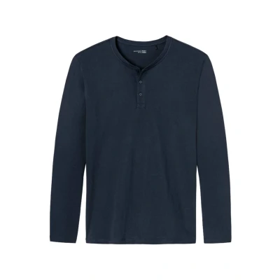 Obrázek Schiesser MIT Knopfleiste Pyžamový top, Muži, Velikost: Large, Dark blue