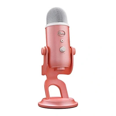 Obrázek Logitech G Blue Yeti USB herní mikrofon v prémiové kvalitě pro streamování, software VO!CE, PC, podcast, studio, počítačový mikrofon, exkluzivní témata streamabs, speciální edice růžový