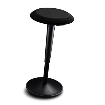 Obrázek Sedus se:fit, ergonomická stolička, stojací sedačka, pomůcka pro stání, černá, plast, gumová noha, nastavitelná výška 53 80 cm