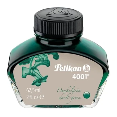 Obrázek Pelikan Inkoustové sklo Inkoust 4001, tmavě zelená, 62,5 ml, 1