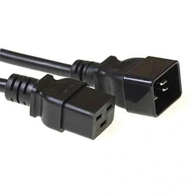 Obrázek ACT kabel pro studené zařízení prodloužení 3 m, C19 zdířka na konektor C20, IEC 60320 síťový AK5087 černý